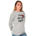 thumbnail image 5 of Funny Matching Couples His Hers Set Women's Long Sleeve T Shirt Brisco Brands L, 5 of 7
