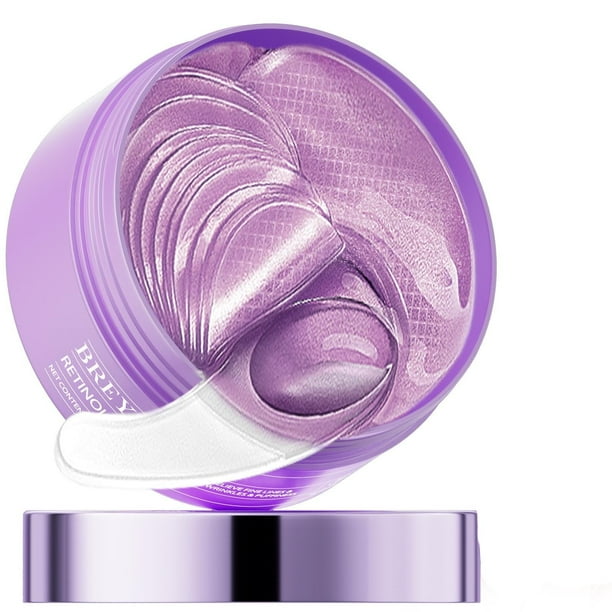 Máscara de ojos BREYLEE Retinol con colágeno y ácido hialurónico, 60 unidades