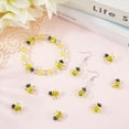 thumbnail image 3 of 1 Box 12Pcs Bee Beads Bulk Handmade Lampwork Glass Beads Cute Bumble Bee Honeybee Yellow 3D Tiny Insects Glaze Loose Spacers for DIY, 3 of 7
