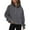 Grey, variant on GEWSEY Womens Sweatshirts Half Zip Cropped Pullover Fleece Quarter Zipper Hoodies 2025 Fall Fashion Outfits Clothes (Army Green, M)