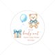 thumbnail image 1 of Etiquetas adhesivas personalizadas con temática de oso, etiquetas de bienvenida para Baby Shower, recién nacido, lindo oso personalizado, niña, niño, cumpleaños, bautismo, 1 of 4