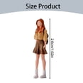 thumbnail image 3 of Desktop ornament,1:64 Scale Miniature Girl Figure Diorama Character Figurine Resin Tiny People Model For Diorama Layout Tabletop Display, 3 of 9