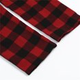 thumbnail image 7 of Christmas Family Matching Pajamas Set Basic Red Tops and Plaid Pants Xmas Sleepwear Homewear Set, 7 of 7
