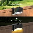 thumbnail image 6 of IJIL Solar Lights Outdoor, 16 Pack Solar Step Lights for Stairs Deck Fence Yard Patio (Warm White), 6 of 7