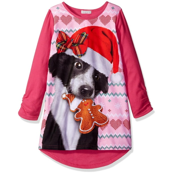 Girls' Sweater Dog Gown