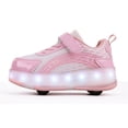 thumbnail image 3 of Kids Roller Skates Light up Shoes with Wheels Shoes LED USB Charging Roller Sneakers for Girls Boys Birthday Christmas Gift, 3 of 14
