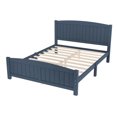 thumbnail image 4 of ChenyueFurn Queen Size Platform Bed, Solid Wood Frame with Support Slats,blue, 4 of 10