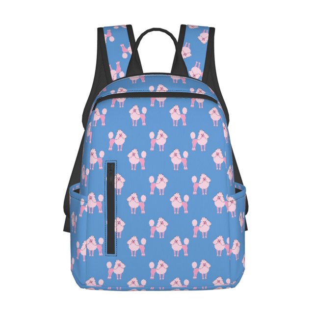 Disketp Cute Poodle Dog Mochila Ligera e Impermeable, Mochila de Día Resistente para Viajes, Senderismo y Uso Diario para Hombre y Mujer