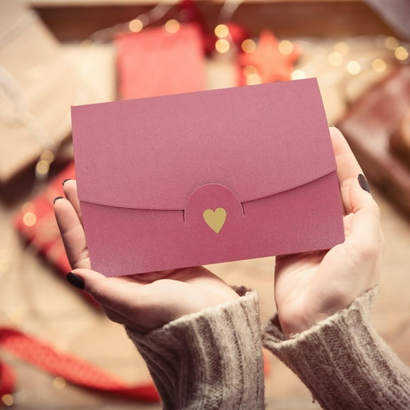 USHOBE 10Pcs Valentine Envelopes Card Storage Emotion Expression Stationery 6.9x4.3in