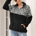 thumbnail image 2 of Blusa de sudadera con cremallera de manga larga suelta de moda informal con estampado de leopardo para mujer Fridja  fhghd4839, 2 of 5