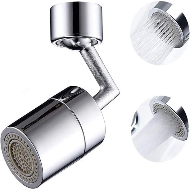 Extensor de grifo de cobre ecológico, giro de 720° para una cobertura completa del fregadero, modos de agua duales que incluyen espuma sin salpicaduras, fácil instalación en dos minutos, ideal para