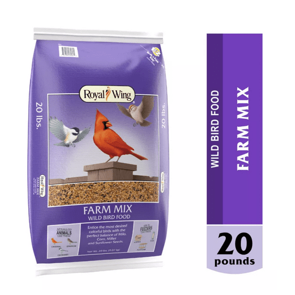 Royal Wing Farm Mix Wild Bird Food 20 lb