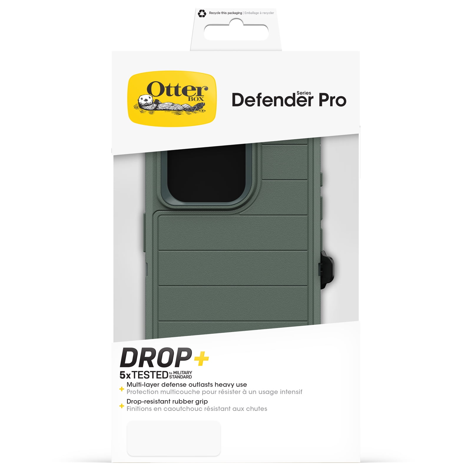 OtterBox Defender Series Pro Rugged Cell Phone Case for Apple iPhone 15 Pro, Forest Ranger