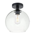 thumbnail image 3 of Lámpara de Techo Empotrada Elegant Lighting Baxter Negra Transparente 28 cm, 3 of 6