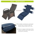 ATR ART to REAL Outdoor Wicker Recliner with Flip Table, Adjustable
