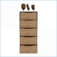 thumbnail image 6 of Dressers 5-Drawer with Metal Handles, Black Wengue/Pine Finish | Particle Board | Multicolor, 6 of 7