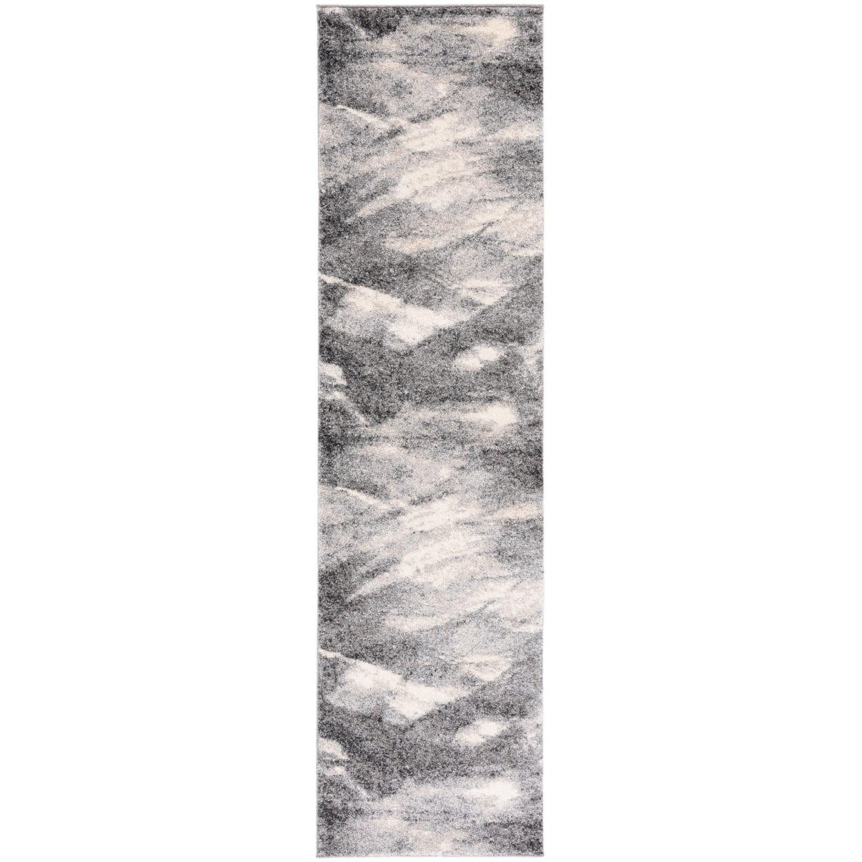 SAFAVIEH Retro Panit Abstract Area Rug, Grey/Ivory, 8' x 8' Square
