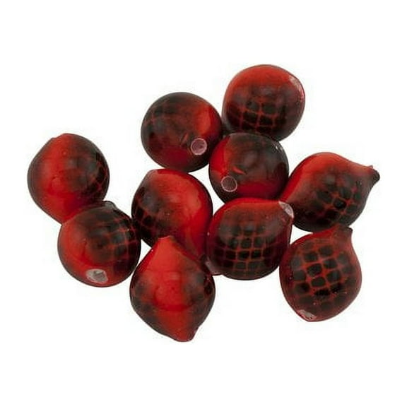 Yakima Bait Worden's Original Lil' Corky 5/8" Drift Bobbers, Red & Black, 10 Count, 654RRBL