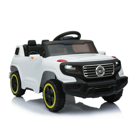 Kids Chill Cap Jaxpety 6V Ride On Car Suv Kids W/ MP3 Electric Battery Power RC Remote Control White ()