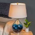 thumbnail image 4 of Evolution by Crestview Collection Tasia 17" Blue Ombre Glass Table Lamp - 25.5"H x 15"Rnd, 4 of 5