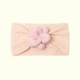 thumbnail image 4 of Odeerbi Baby Girls Elastics Hair Bows Headband Toddler Cute Bowknot Flower Hair Band Solid Color Headdress Hair Accessories Pink, 4 of 6