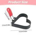 thumbnail image 3 of Egg Ring, Ongmies Egg Ring with Foldable Handle Stainless Heart Shaped Egg Rings for Frying Eggs English Cooking Breakfast Sandwich Burger, Red, 3 of 7