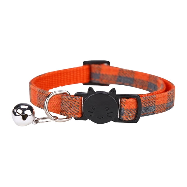 Collier pour Chat en Nylon Tissé Coloré à Dégagement Rapide pour Usage Intérieur