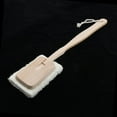 thumbnail image 4 of Natural Loofah Wood Bath Shower Back Scrub Large Shower Puff Men Sponge Exfoliating Puff Square, 4 of 7
