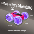 thumbnail image 7 of Contixo Remote Control Car, Stunt Racer, 360° Flip & Rotate, LED Lights, Wristband Controller, All-Terrain RC Cars for Kids, Pink, 7 of 7