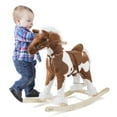 thumbnail image 6 of Rocking Horse Plush Animal on Wooden Rockers with Sounds, Stirrups, Saddle & Reins, Ride on Toy, Toddlers to 4 Years Old by Happy Trails, 6 of 7