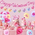 thumbnail image 4 of Valentine's Day Decoration Kit Heart Banner Cupcake Toppers Latex Balloons & Ribbon for Party Supplies Valentines Day Party Supplies Home Wedding Decor, 4 of 6