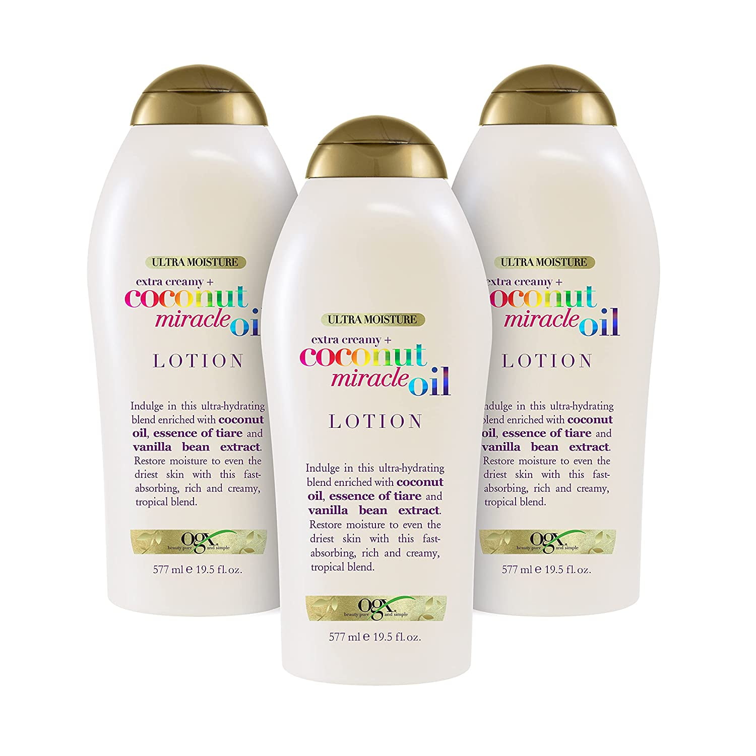OGX Extra Creamy + Coconut Miracle Oil Ultra Moisture Lotion, 19.5