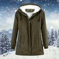 thumbnail image 2 of Women's Winter Warm Sherpa Lined Suede Leather Longline Coat with Horn Buttons,Oversized Sherpa Outerwear Overcoat for Women, 2 of 4