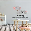 thumbnail image 2 of FANTASY - Vinyl Inspirational Family Quotes Lettering Art Decoration - Family Where Life Begins And Love Never Ends - Kids Bedroom Elephant Animals Images Removable Wall Decal Sticker 10" x 8", 2 of 3