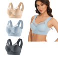 thumbnail image 2 of Sngxgn Women's Fit T-shirt Bra, Lightly-lined Underwire Bra(Dark Gray,XXXXL), 2 of 3