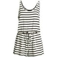 thumbnail image 3 of Women's Strapless Off Shoulder Printed Beachwear Short Rompers Jumpsuits, 3 of 4