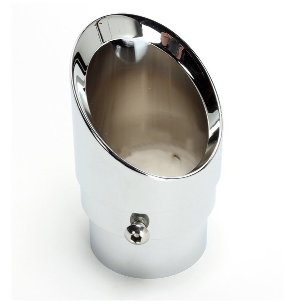 Cobra Billet Exhaust Tips Chrome w/Slash Down Cut (PT1001P)