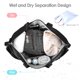 thumbnail image 5 of Bolso de deporte de yoga para mujer Bolso de equipaje de mano de 3 piezas Bolso de fin de semana de gran capacidad (Negro), 5 of 8