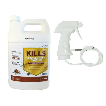 $averPak Single - 1 One Gallon Container of JT Eaton Kills Bedbugs, Ticks & Mosquitoes Permethrin Clothing & Gear Treatment with