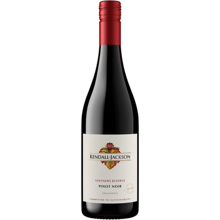 Kendall-Jackson Vintner's Reserve California Pinot Noir Red Wine, California, 14.5% ABV, 750ml Glass Bottle, 5-150ml Servings