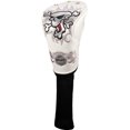 thumbnail image 4 of Leather Skull Head Embroidery Style Golf Club Headcover Set Protector, 4 of 6