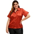 thumbnail image 1 of Camisa satinada en talla extra, modelo 731 (chedron) terracota 42 Roman Fashion Camisa extra 731, 1 of 5