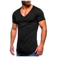 thumbnail image 1 of Summer Solid Color Plus Size V Neck Short Sleeves, 1 of 5