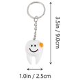 thumbnail image 2 of 20pcs Tooth Shaped Keychains, 2 of 3