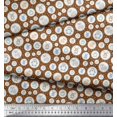 thumbnail image 2 of Soimoi Rayon Fabric Star & Cute Animals Kids Print Fabric by Yard 42 Inch Wide, 2 of 3
