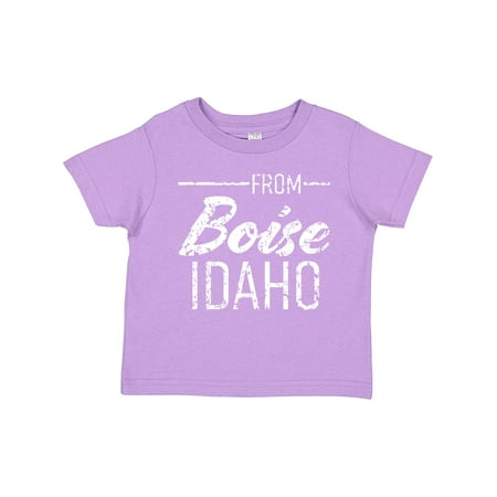 

Inktastic From Boise Idaho in White Distressed Text Gift Toddler Boy or Toddler Girl T-Shirt