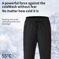 thumbnail image 6 of Puntoco Pants for women Women's Solid Color Heating Pants Rechargeable Heating Cotton Pants Electric Leggings Plus Fleece Cold Warm Pants,Shipping without battery Black 10(XL), 6 of 8