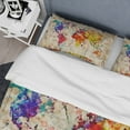 thumbnail image 4 of Designart 'Vintage World Map Watercolor' Large Map Duvet Cover Set, 4 of 4