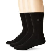 Chaps mens Assorted Solid Dress Crew Socks 3 Pack