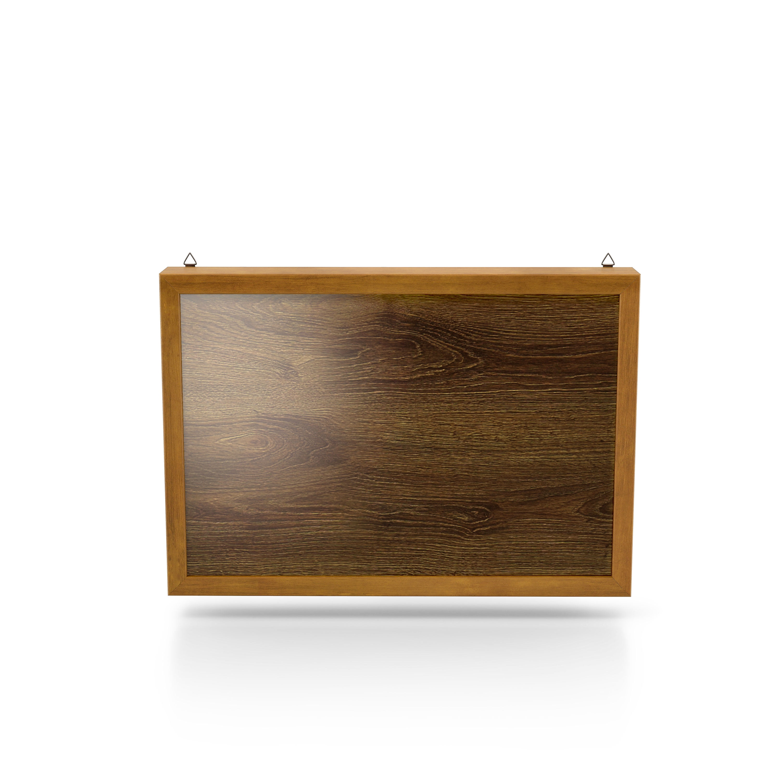 Furniture of America Roan 20-inch Hidden Storage Cabinet with Photo Frame, Golden Oak